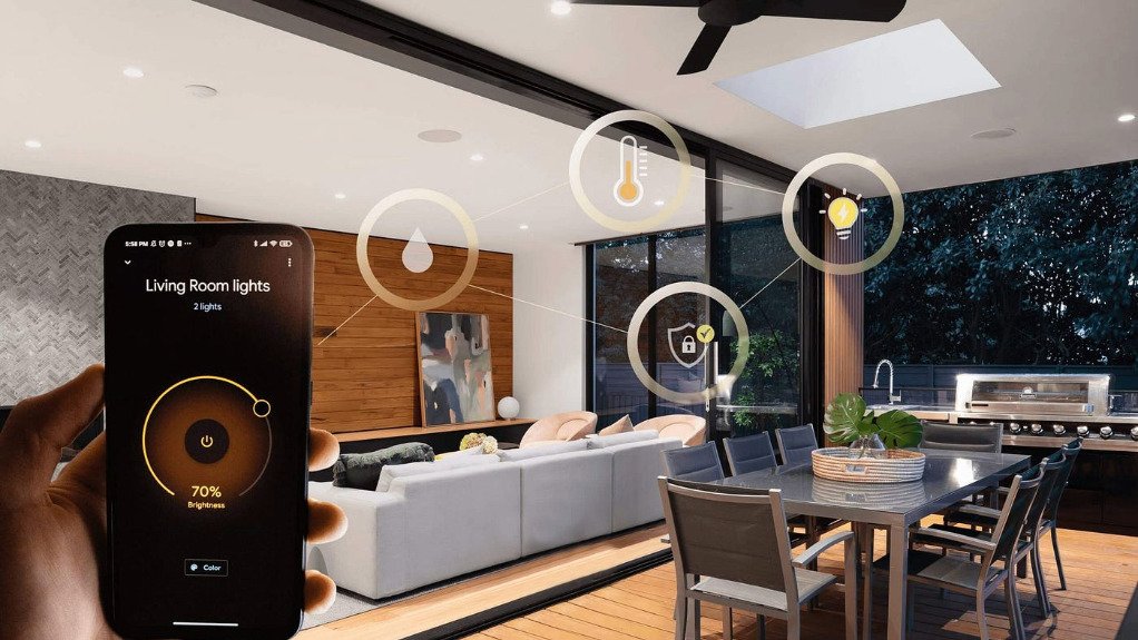 The above image depicts how the Spazio smart dimmers can be connected and controlled remotely