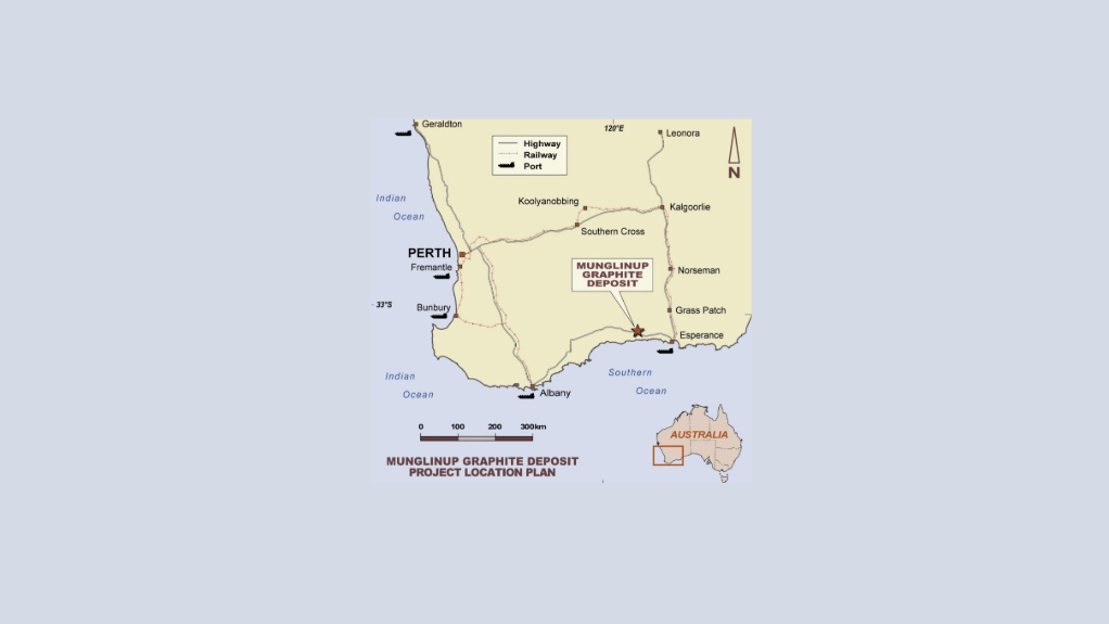 Location map of the Munglinip project in Australia