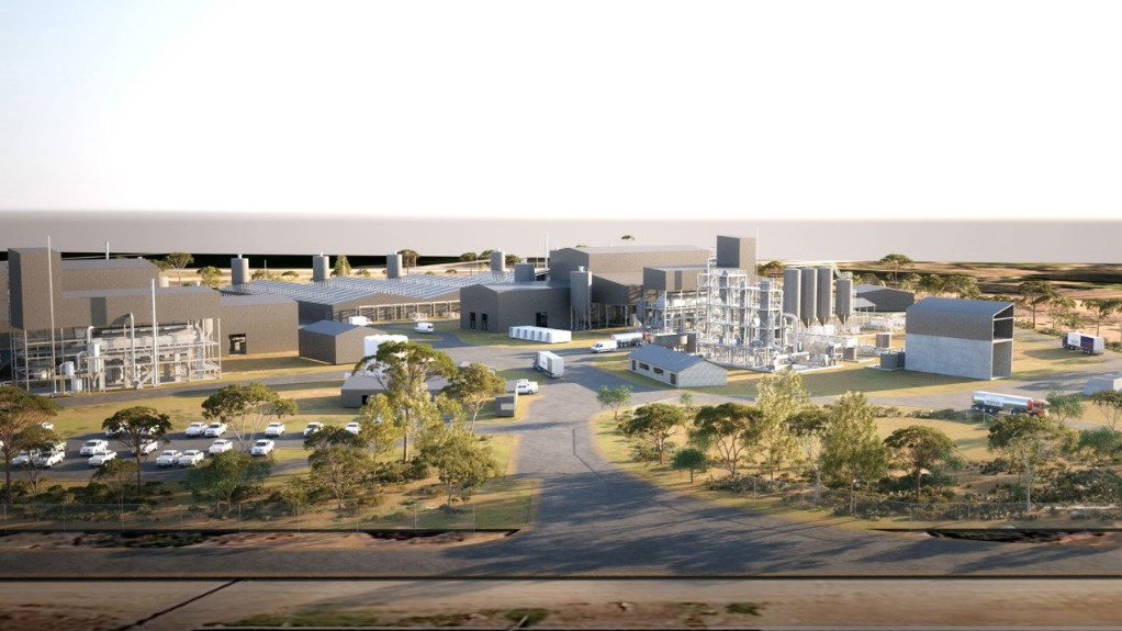 A rendered image of Renascor proposed purified spherical graphite facility in South Australia 