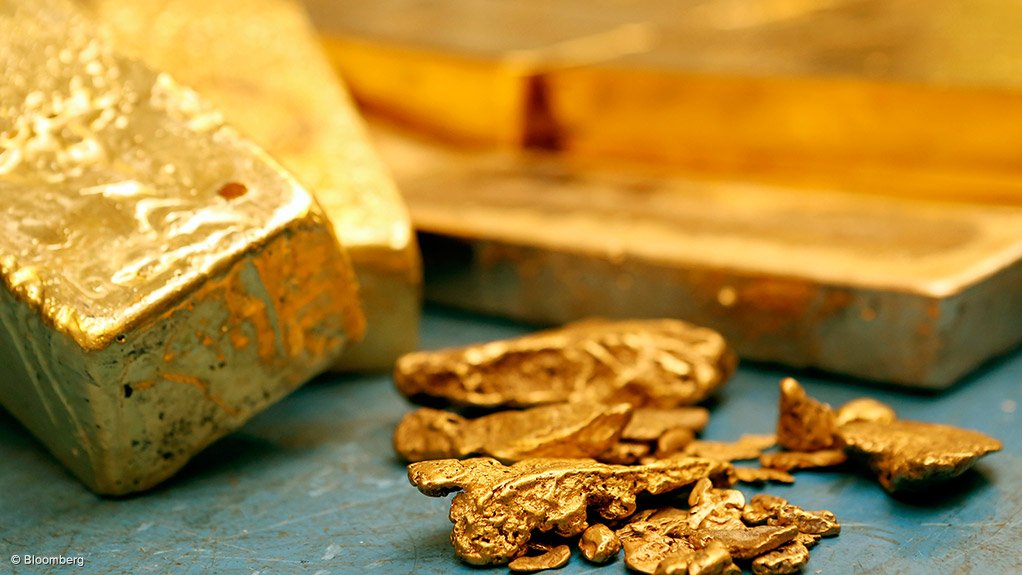 Image of gold bar and nugget