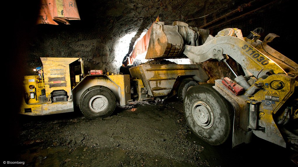 mining truck underground