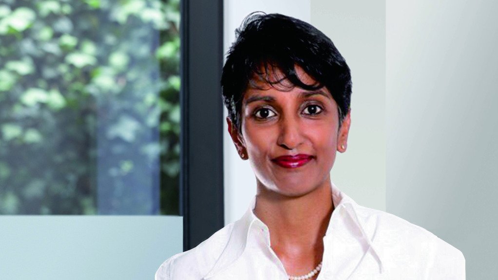 An image of Petra Diamonds group human resources (HR) and public affairs executive Thashmi Doorasamy