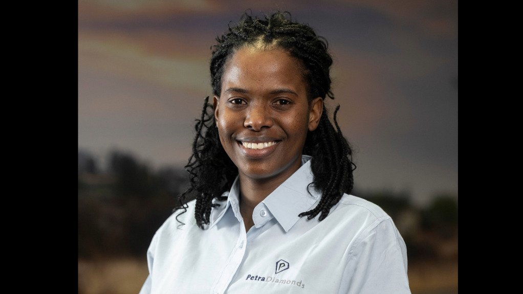 An image of Petra Diamonds technical services and assurance manager Kopano Maisela 