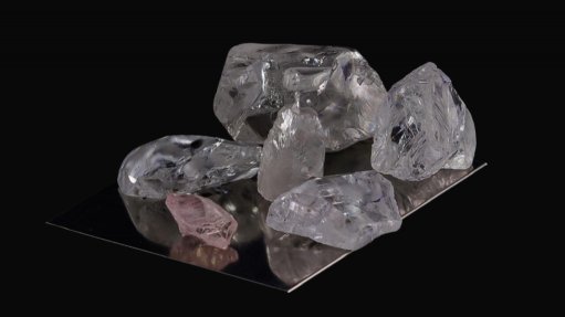 Lucapa diamonds from the Lulo mine, totalling 447 ct