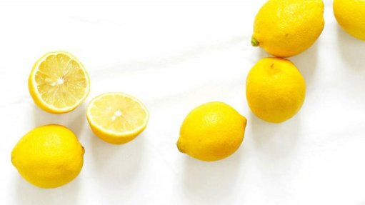 Lemons on a table