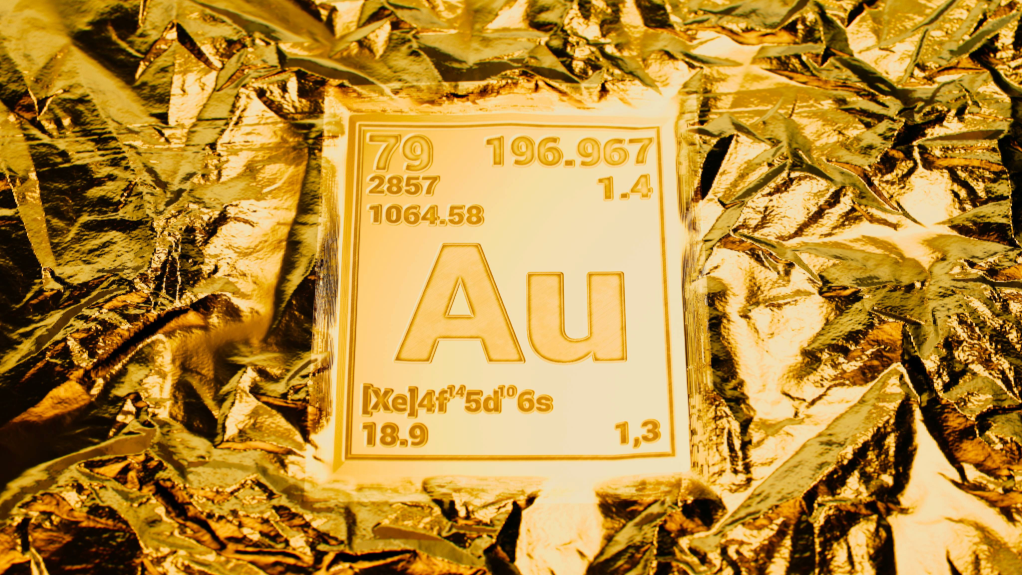 Image of periodic table symbol for gold