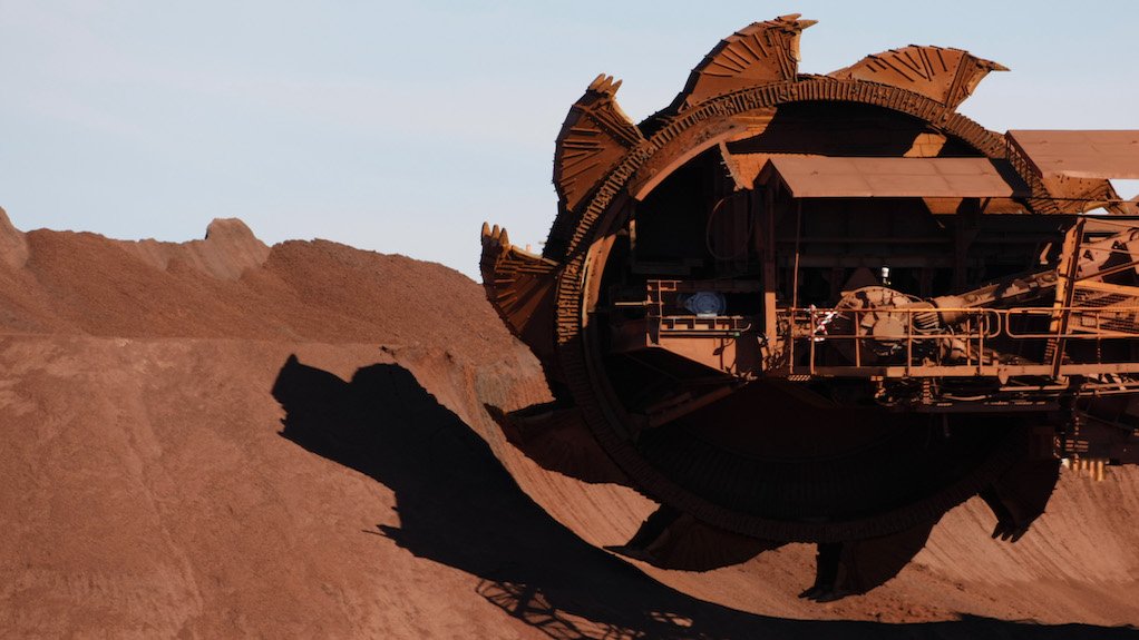 Image of iron-ore bucket excavator