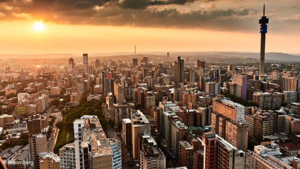 The Johannesburg skyline