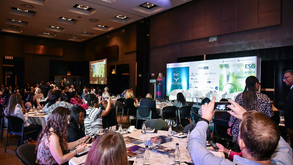 An image of ESG Africa Conference attendees in a conference hall