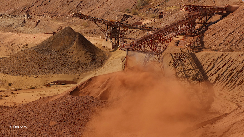 Image of iron-ore stockpile