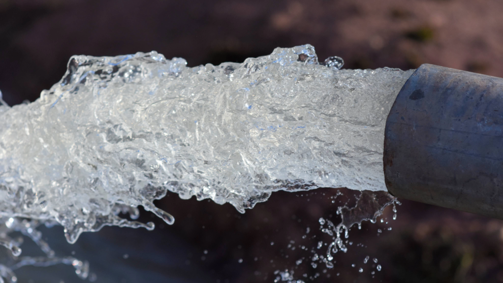 Image of water flowing from a pipe