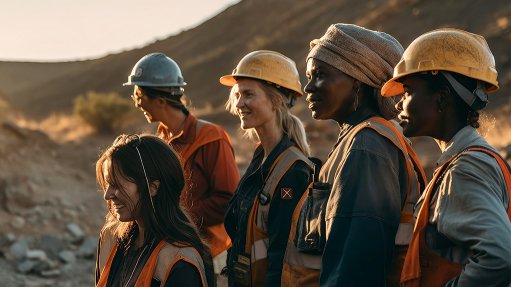 diverse women on mine site