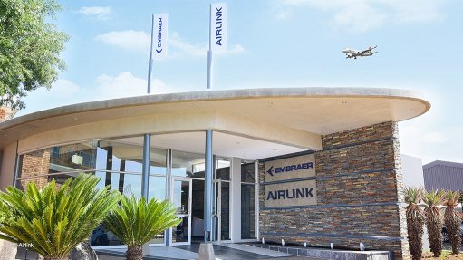 Airlink’s Training Centre of Excellence – note the Airlink E-Jet flying above