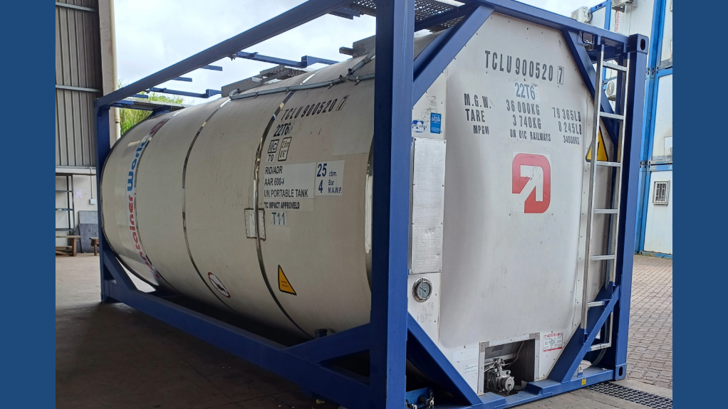 An image of a fuel storage tank supplied by Container World