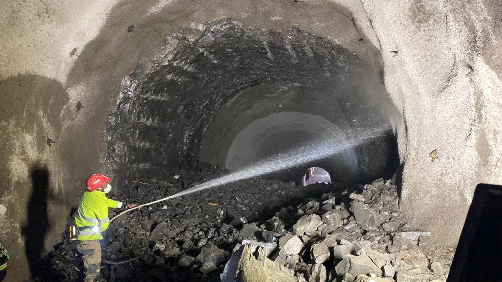 Image of Polihali transfer tunnel intakes tunnels breakthrough on August 19