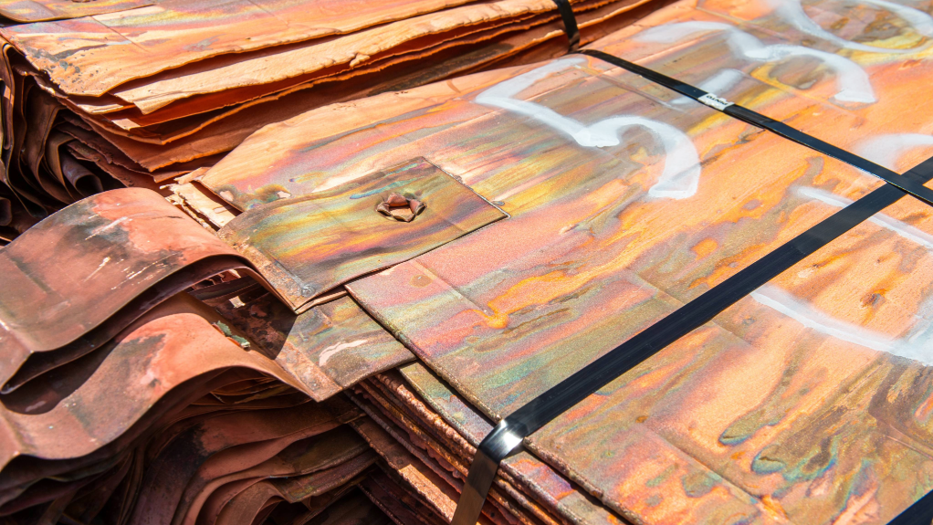 Image of copper sheets from Capstone Copper Corp