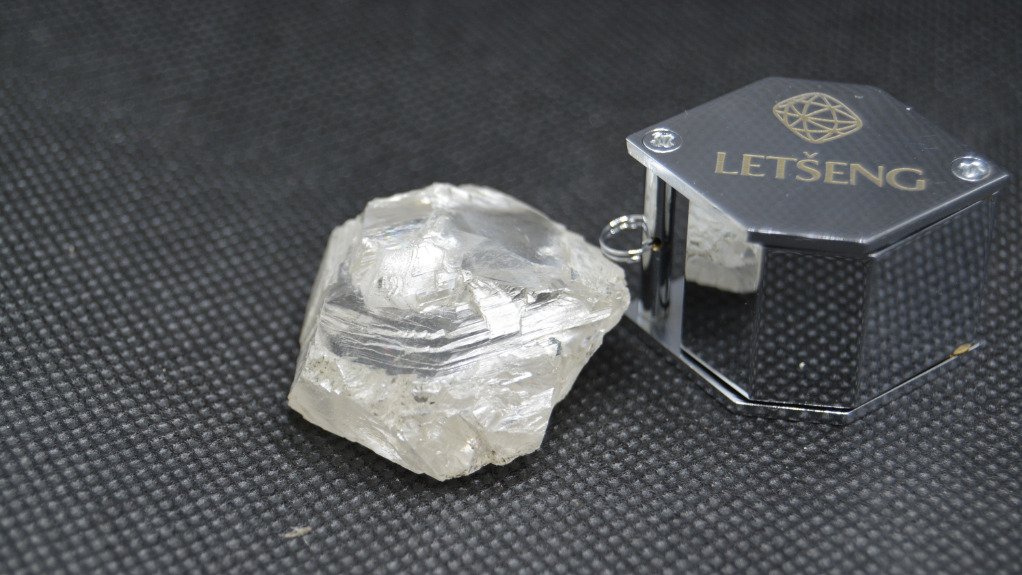 The 129.71 ct Type II white diamond 