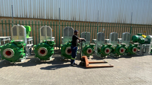 A generic image of slurry pumps