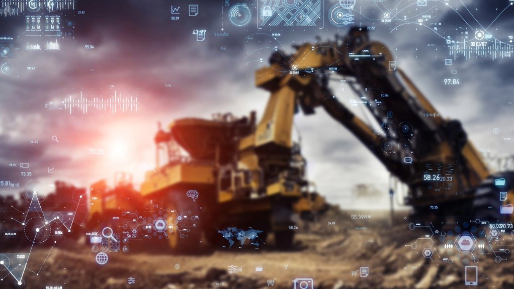 An image showing digitalisation and heavy equipment 