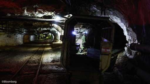 An underground copper mine