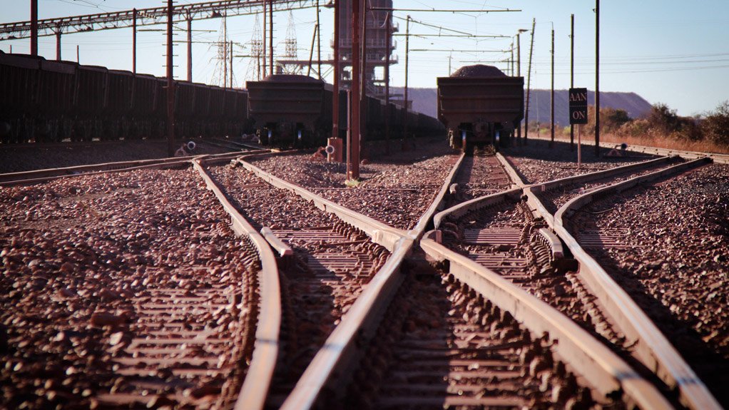 Iron-ore produced by Kumba being transported by rail