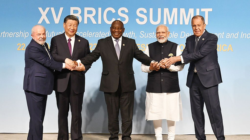 Brics leaders at the 2023 summit 