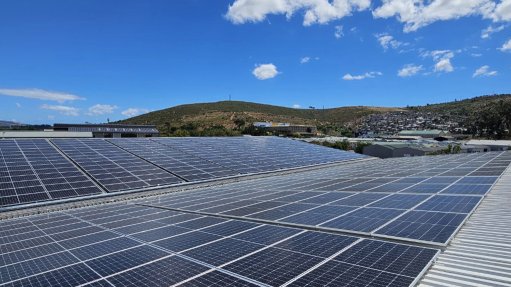 An image of solar panels on a roof