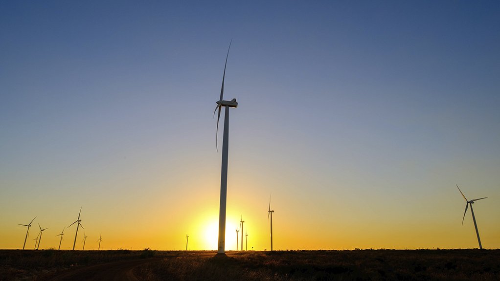 An image of the Umoya Energy Wind Farm