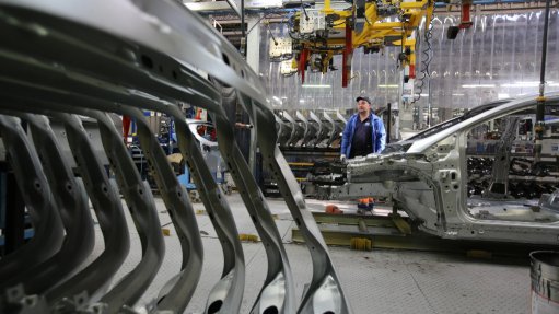 A generic image of a car manufacturing assembly line