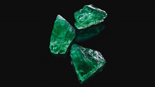 Emeralds recovered from the Kagem mine in Zambia