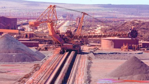 The Saldanha Bay Iron Ore Terminal in South Africa