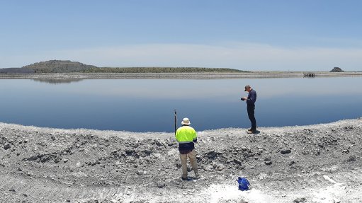 Gypsum stacks at the Phalaborwa project