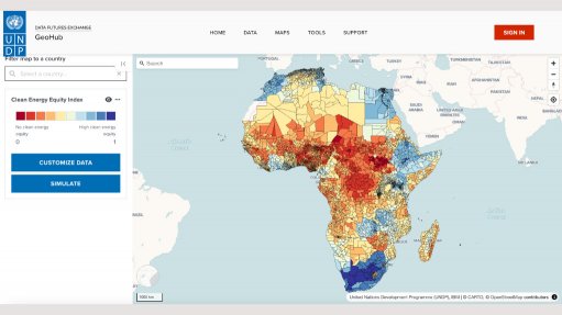 The UNDP GeoHub dashboard