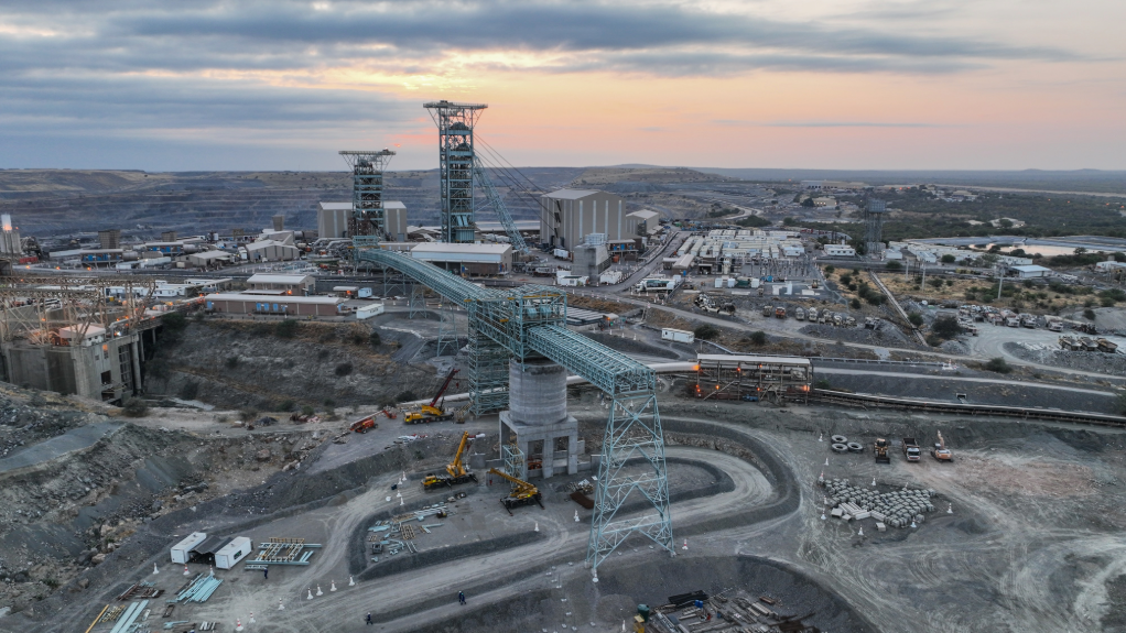 Aerial view of the Venetia mine