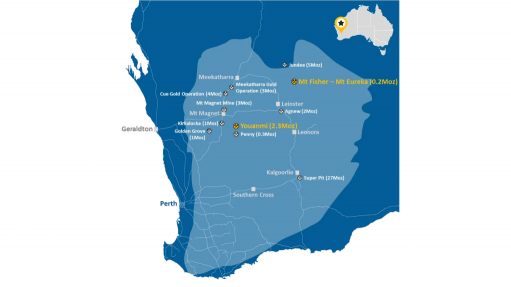 Location map of the Youanmi project