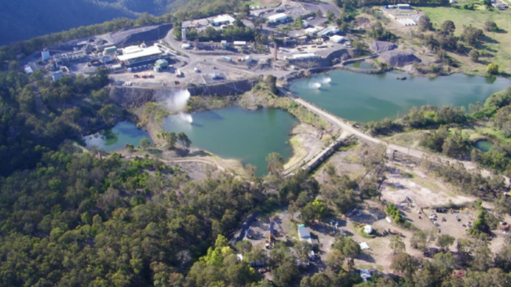 Aerial view of the Hillgrove openpit