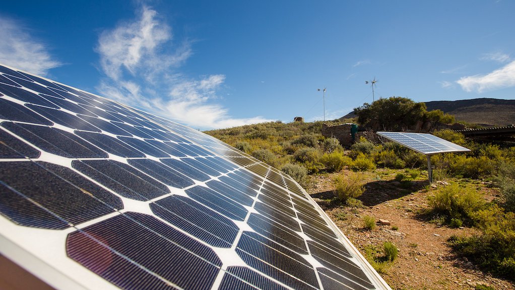 Image of ssolar panels in the bush