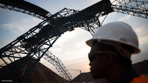 Ore stockpiles at Loulo-Gounkoto in Mali