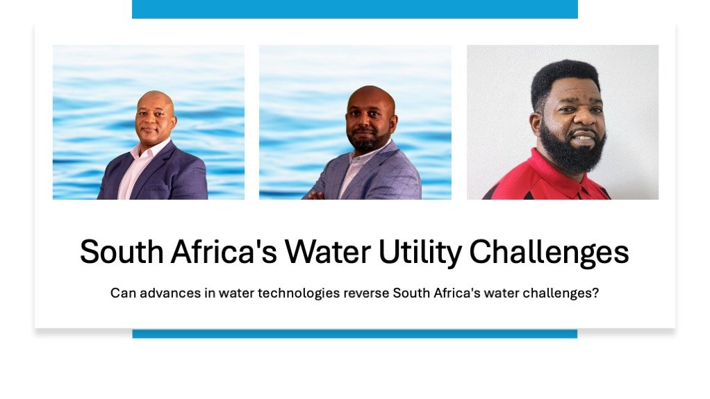 Join an expert panel of speakers for a webinar on South Africa’s water utility challenges, hosted on behalf of Xylem - a leader in developing innovative water solutions through smart technology.