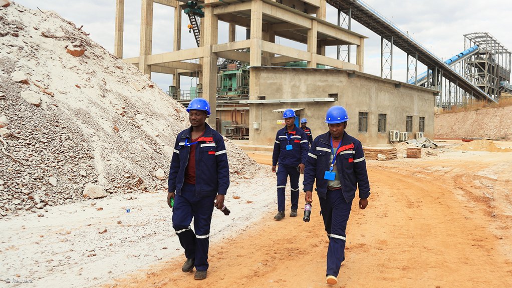 A lithium mine in Zimbabwe