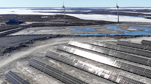 A 3.5 MW solar plant was installed at Diavik earlier this year.