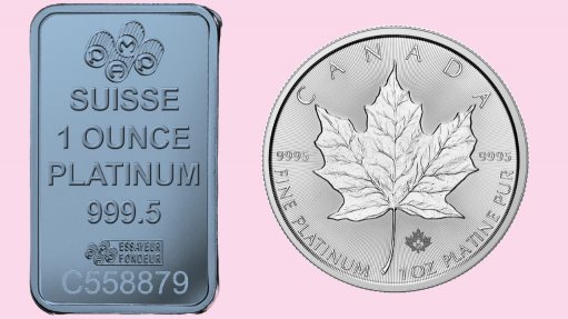 platinum builion bars and coins