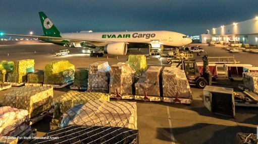 A cargo plane ready for loading