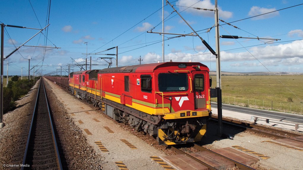 A Transnet Freight Rail train on the Sishen-Saldanha iron-ore corridor