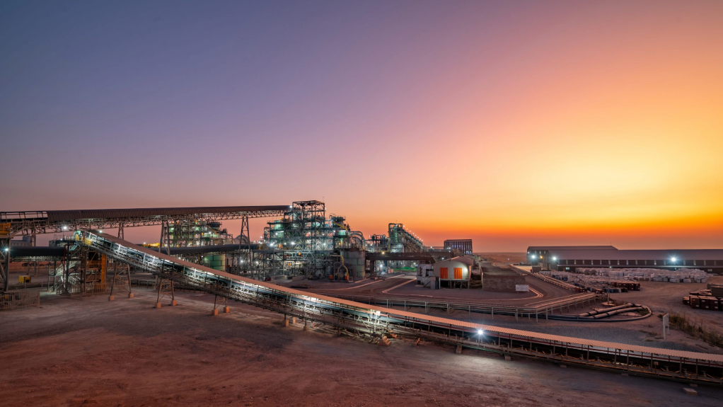 Image of Kamoa-Kakula mine at dusk