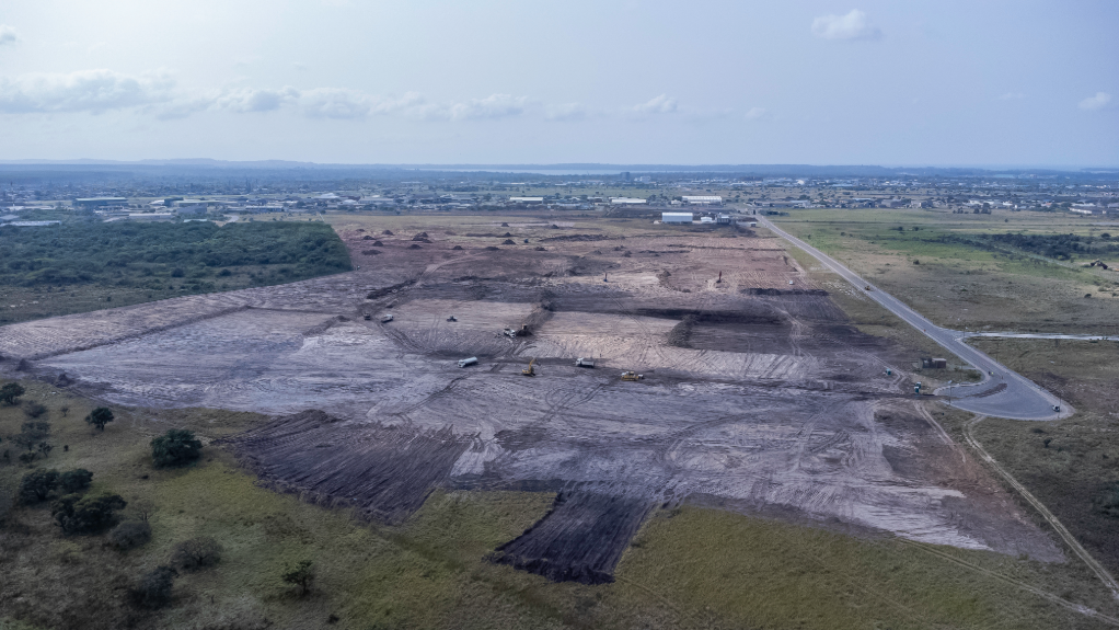 Aerial view of the Nyanza Light titanium beneficiation project