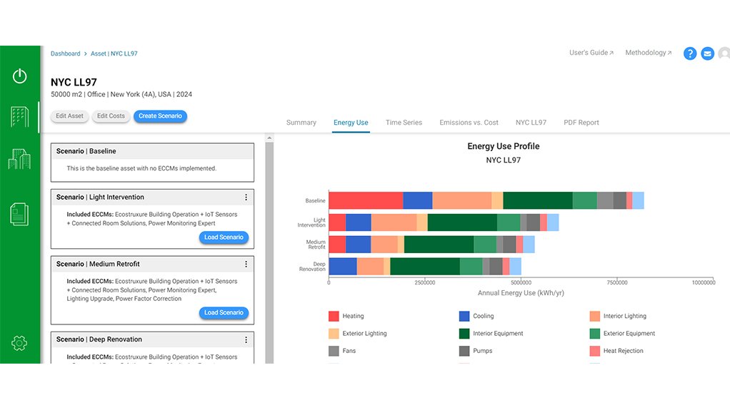 Image of Schneider Electric building decarbonisation calculator developed by 