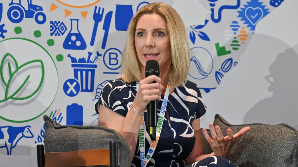 The above image depicts Danone head of corporate affairs Leanne Kiezer 