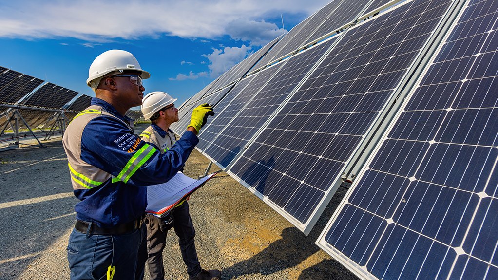 Anglo American solar, hydrogen plant at Mogalakwena.