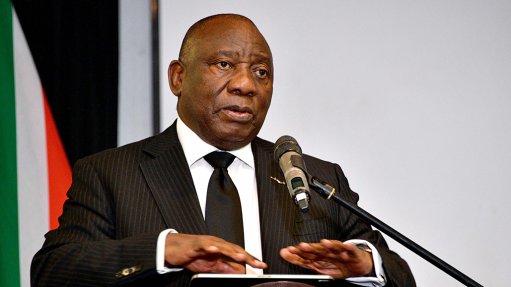 An image of President Cyril Ramaphosa 